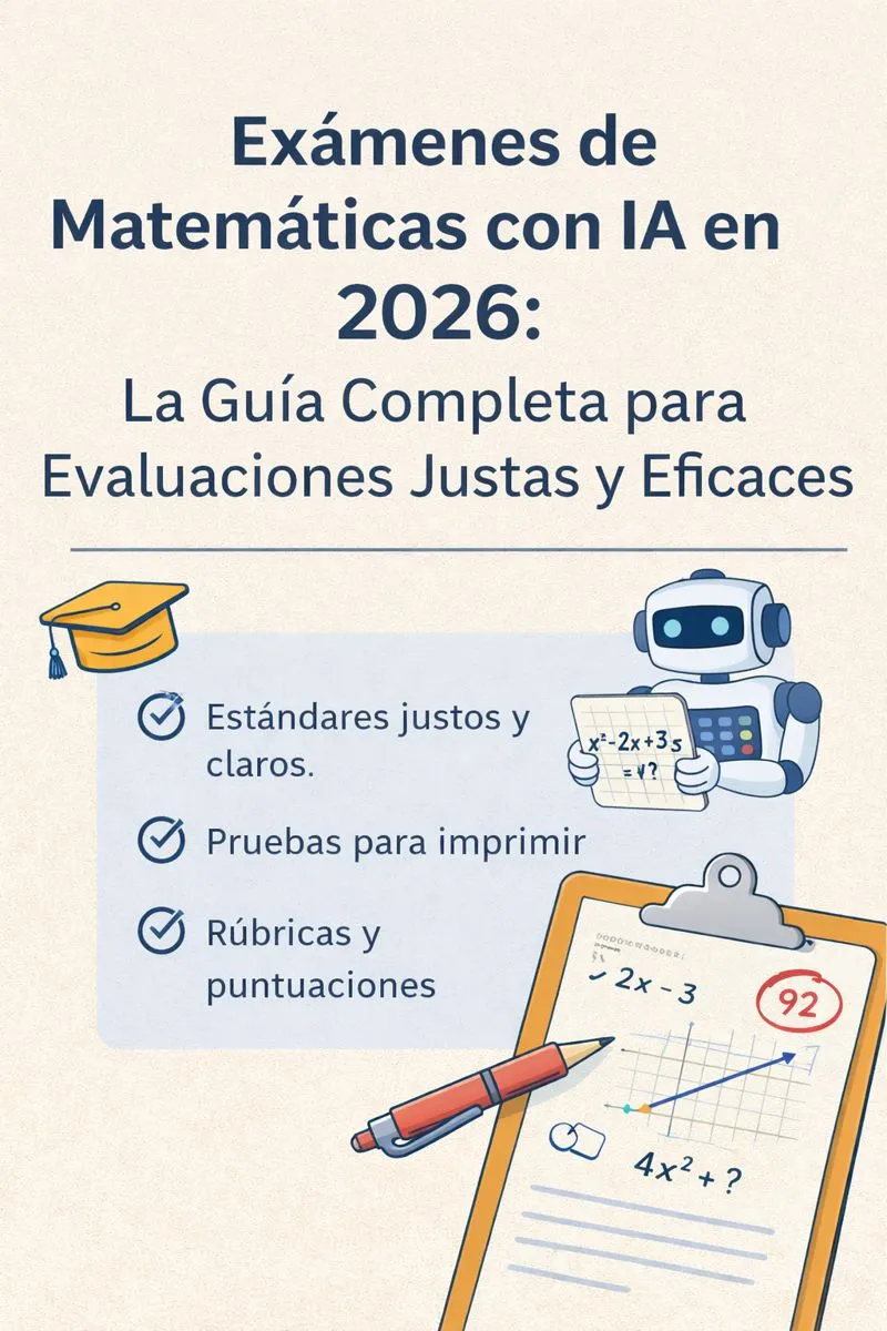 Exámenes de Matemáticas con IA en 2026: La Guía Completa para Evaluaciones Justas y Eficaces