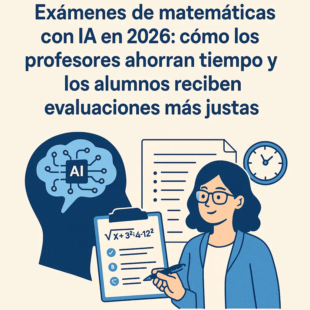 Exámenes de Matemáticas con IA en 2026: Cómo los Profesores Ahorran Tiempo y los Alumnos Reciben Evaluaciones Más Justas